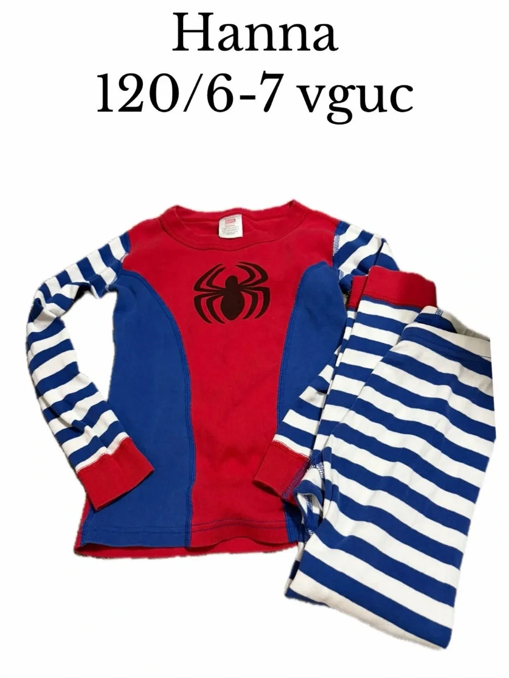 Hanna Andersson 120 6-7 Spider-Man pajamas